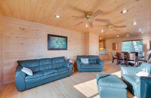 Birchwood House | Lakefront Birchwood House with Deck and Fire Pit!