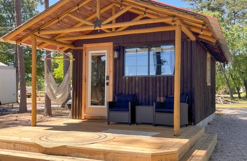 Hemphill Cabin | Lakefront Cedar Cabin on Toledo Bend w/pier, boat ramp, firepit, grill,Pets OK