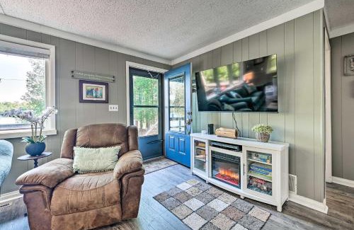 Curtis Township House | Lakefront Hideaway with Dock, Kayaks, Fire Pit!