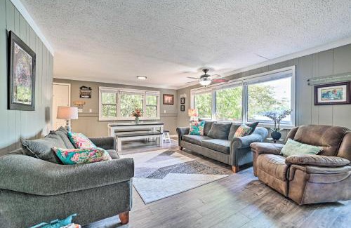 Curtis Township House | Lakefront Hideaway with Dock, Kayaks, Fire Pit!