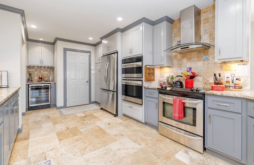 Old Bridge Point House | Lakefront, Hot Tub, Dock, Pool Table, Pet Friendly