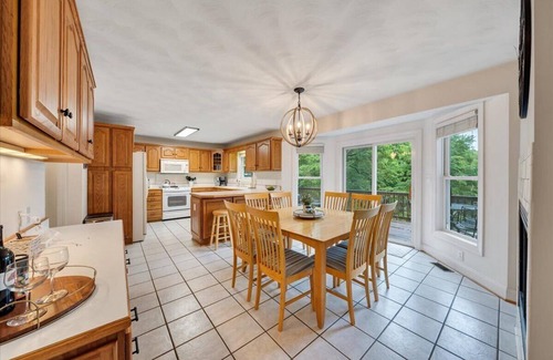 High Point House | Lakefront LUXURY- Lg covered dock, HOT TUB, fire pit, kayaks + 2 game rms