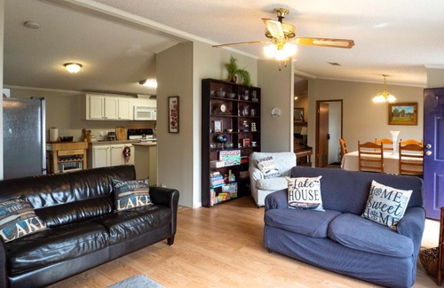 Turtle Beach House | Lakefront Many Vacation Home with Deck and Views