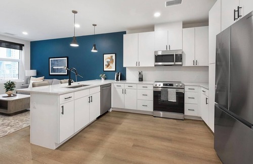 Civic Center Apartment | Landing | Chic 1BD, Rooftop Lounge, Gym