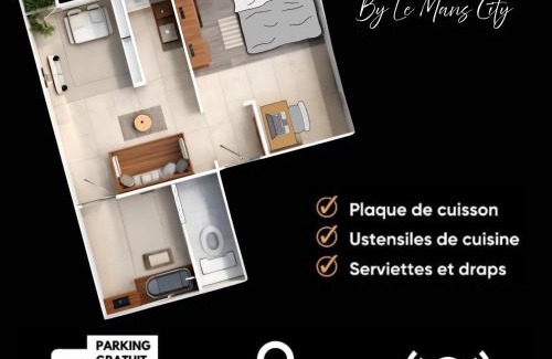 Pontlieue - Rocade Apartment | Le Mans - KeyMate Home
