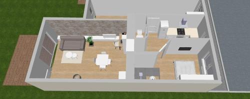 Lanester Apartment | Le P'tit Bohème, Terrasse privative.