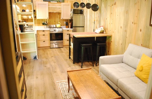 Paradise Estates Cabin | Li'l Finch Mt. Rainier tiny cabin with covered Hot tub and steam sauna