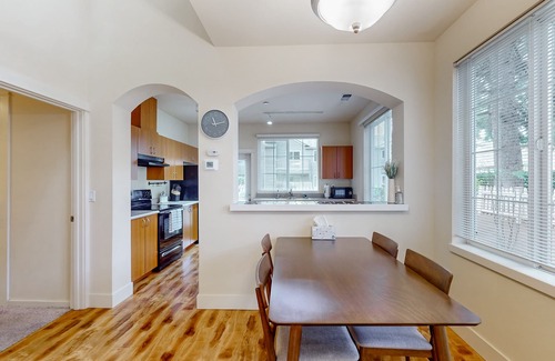 Education Hill House | Light-filled corner townhome with deck, home office & convenient location