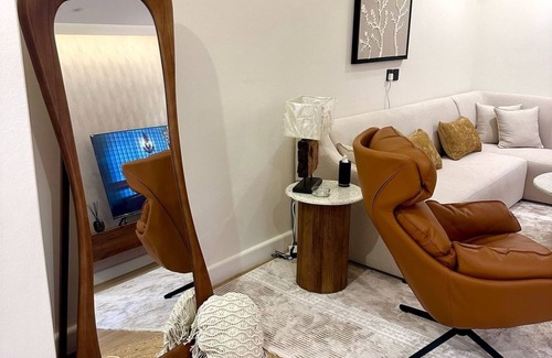 Al Aqiq Apartment | living and bedroom unique located in center of Riyadh near KAFD area