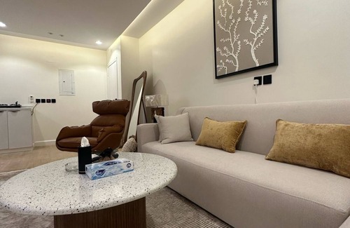 Al Aqiq Apartment | living and bedroom unique located in center of Riyadh near KAFD area