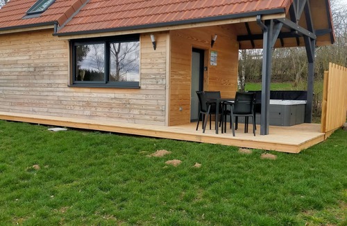 Brazey-en-Morvan Ski Chalet | Lodge Acacia Private SPA Quiet Sauna Surrounded by Nature view of Mont du Morvan