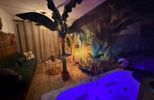 Nanteuil-les-Meaux Bed & Breakfast | Lodge de la Jungle avec Spa