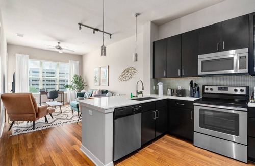 Texas Medical Center Apartment | Lodgeur | Playful & modern 1BR | Med Center