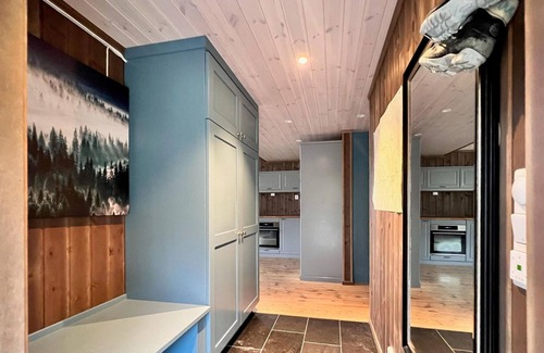 Svingvoll House | Look forward to a fantastic view of the mountains from this comfortable vacation home.