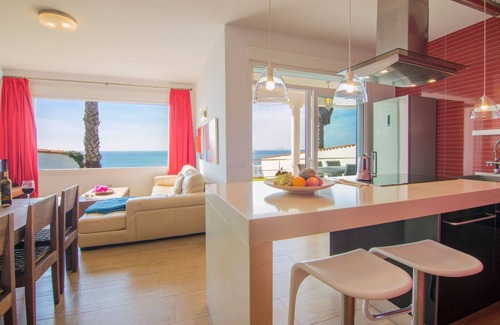 Los Canos de Meca Villa | Los Canos De Meca: Wonderful Villa located in front line beach, over a small cliff. Private garden and terrace with magnificent sea views. There is a private access to the beach below.