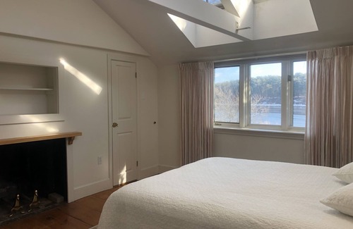 Amesbury House | lovely riverfront home with private dock/boathouse on the banks of the merrimack