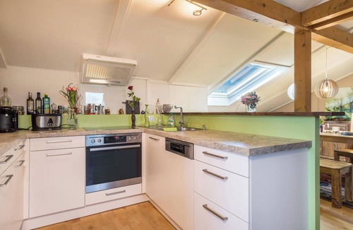 Hoechst Apartment | Luxurious Penthouse Apartment Close to Lake Constance with Garden & Wi-Fi