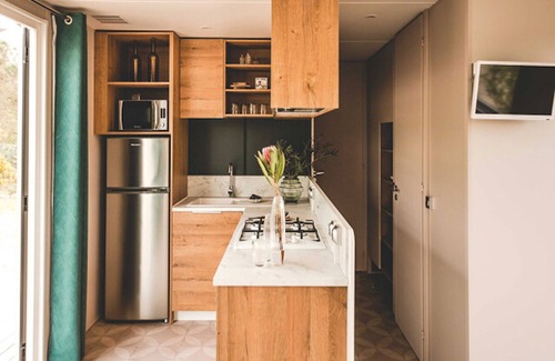 Westerland Ski Chalet | luxury chalet on a cosy campsite near the sea