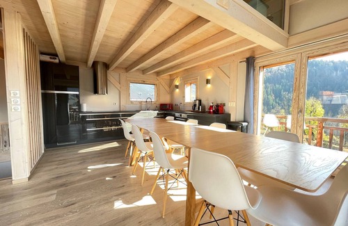 Notre-Dame-de-Bellecombe Ski Chalet | Luxury chalet with sauna and fireplace, sleeps 10