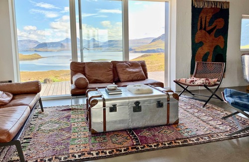 Kjosarhreppur House | Luxury Hilltop Lodge with natural geothermal hot spring and panoramic views