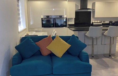 Thames Apartment | Luxury modern 2 bedroom flat near London City Airport with free Parking and WiFi