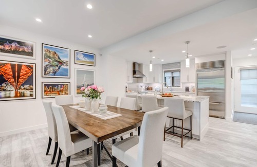 Southwest Calgary House | Luxury Townhouse, Top Patio Downtown Views + Elevator