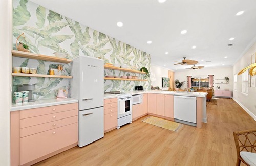 Port Canaveral Villa | Luxury Villa, 2.5 Blocks from the Beach with Hot Tub, Fire Pit and Outdoor Oasis