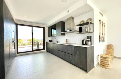 Les Deveses Apartment | Magnificent penthouse with sea view, very close to beach and child-friendly pool