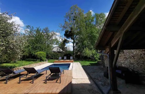 La Chapelle-Moutils House | Maison Avec Sauna Hamman ET Piscine Fêtes Interdit-