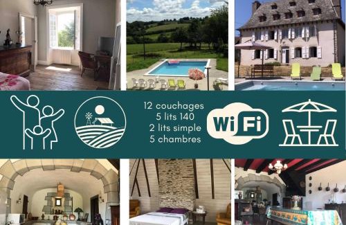 Roannes-Saint-Mary House | Maison de maître de 1789 rénovée avec piscine