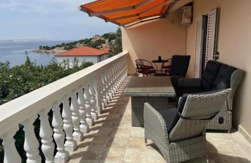 Baric Draga Apartment | Mamma Mii, Baric Draga Stunning view, 30m to the sea