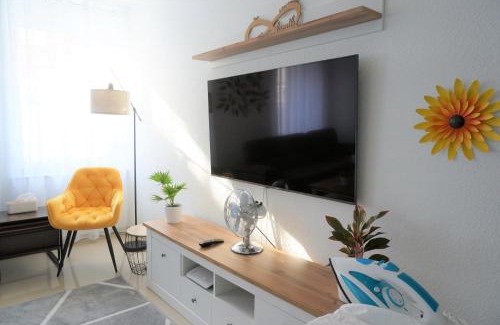 Frankenthal Apartment | Mein Apartment Flowers mit Kamin, bis 10 Personen