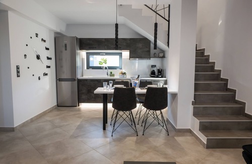 Kymi-Aliveri Villa | Moderene Villa mit Meerblick Mit Grosser Terasse und Balkon Neubau