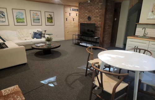 Great Barrington House | Modern Luxury Log Cabin near Ski Butternut in Great Barrington