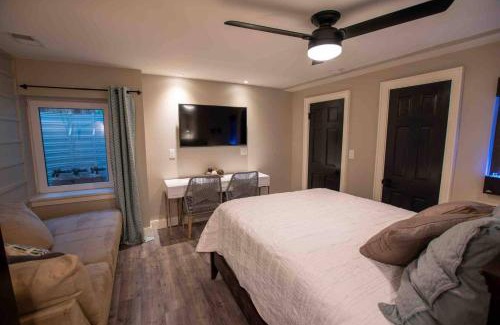 Englewood Apartment | Modern Studio Basement with Private Entrance