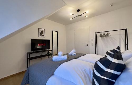 Stephansposching Apartment | Moderne Wohnung mit Küche & Parkplatz Ausblick auf den bayerischen Wald