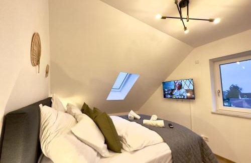 Stephansposching Apartment | Moderne Wohnung mit Küche & Parkplatz Ausblick auf den bayerischen Wald