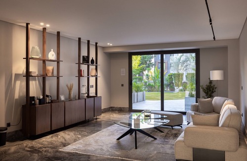 New Cairo Apartment | Monochrome - 3 Bedroom - Garden View - FF