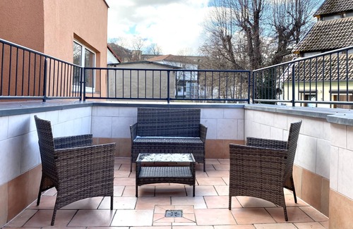 Aschersleben Apartment | ★ Monteur-Apartment up to 2 pers. ✔Balcony✔Grill✔Wifi✔NETFLIX