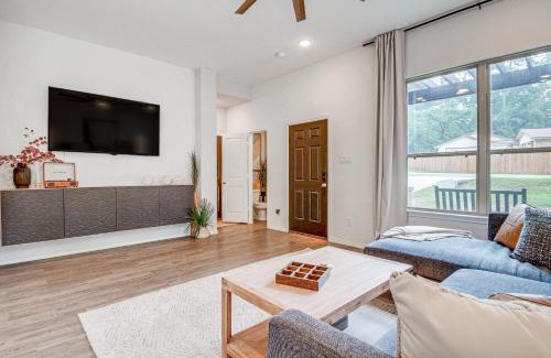 Montgomery House | Montgomery Home with Pond Access, Fire Pit and More!