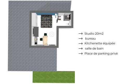 Mulsanne Apartment | Montino - Studio 5 min du circuit - Parking - Wifi