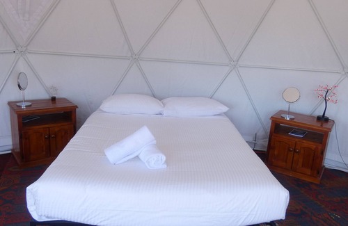 Balmattum Resort | Moon - Self Catering Dome accommodation with private deck, BBQ and lawn