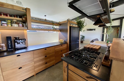 Redwood Valley House | Mount Arthur View modern cottage with garden, fruit trees & cat!