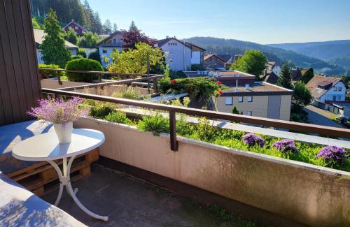 Schonach im Schwarzwald Apartment | Mountain-top with balcony
