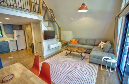 Berwick Cabin | New A-Frame Cabin by Des Moines: Chicory theme