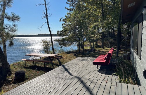 Longville Cabin | NEW Listing - Recharge at this tranquil getaway, inches from Lake Wabedo!