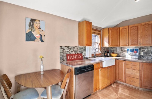 West Side House | Newly furnished home with spacious outdoor deck