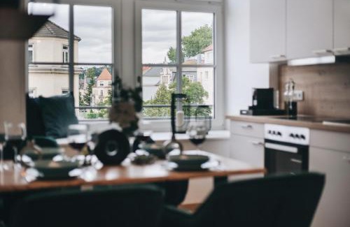 Striesen Apartment | Oasis Appart - Wohnen in Dresden - Netflix - Tiefgarage - Dachterrasse