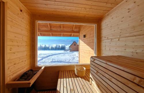Lasowka Ski Chalet | Osada Orlica klimatyczne domki z widokiem na góry i termalnym SPA sauna jacuzzi 4 km od Zieleniec Ski Arena