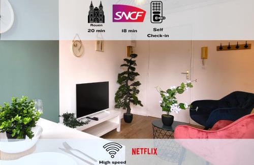 Caudebec-les-Elbeuf Apartment | Oxygen - Lumineux deux-pièces à 20min de Rouen